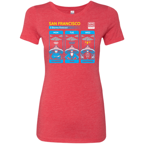 T-Shirts Vintage Red / Small Three Storms Women's Triblend T-Shirt