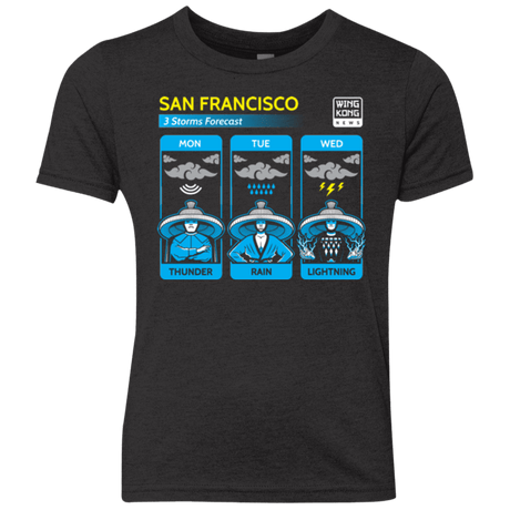 T-Shirts Vintage Black / YXS Three Storms Youth Triblend T-Shirt