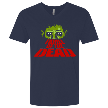 T-Shirts Midnight Navy / X-Small Thrill of the Dead Men's Premium V-Neck