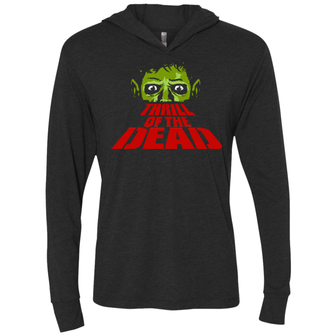 T-Shirts Vintage Black / X-Small Thrill of the Dead Triblend Long Sleeve Hoodie Tee