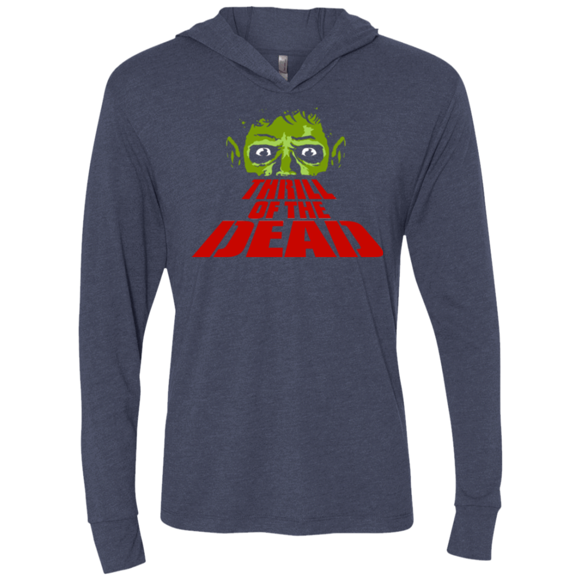 T-Shirts Vintage Navy / X-Small Thrill of the Dead Triblend Long Sleeve Hoodie Tee