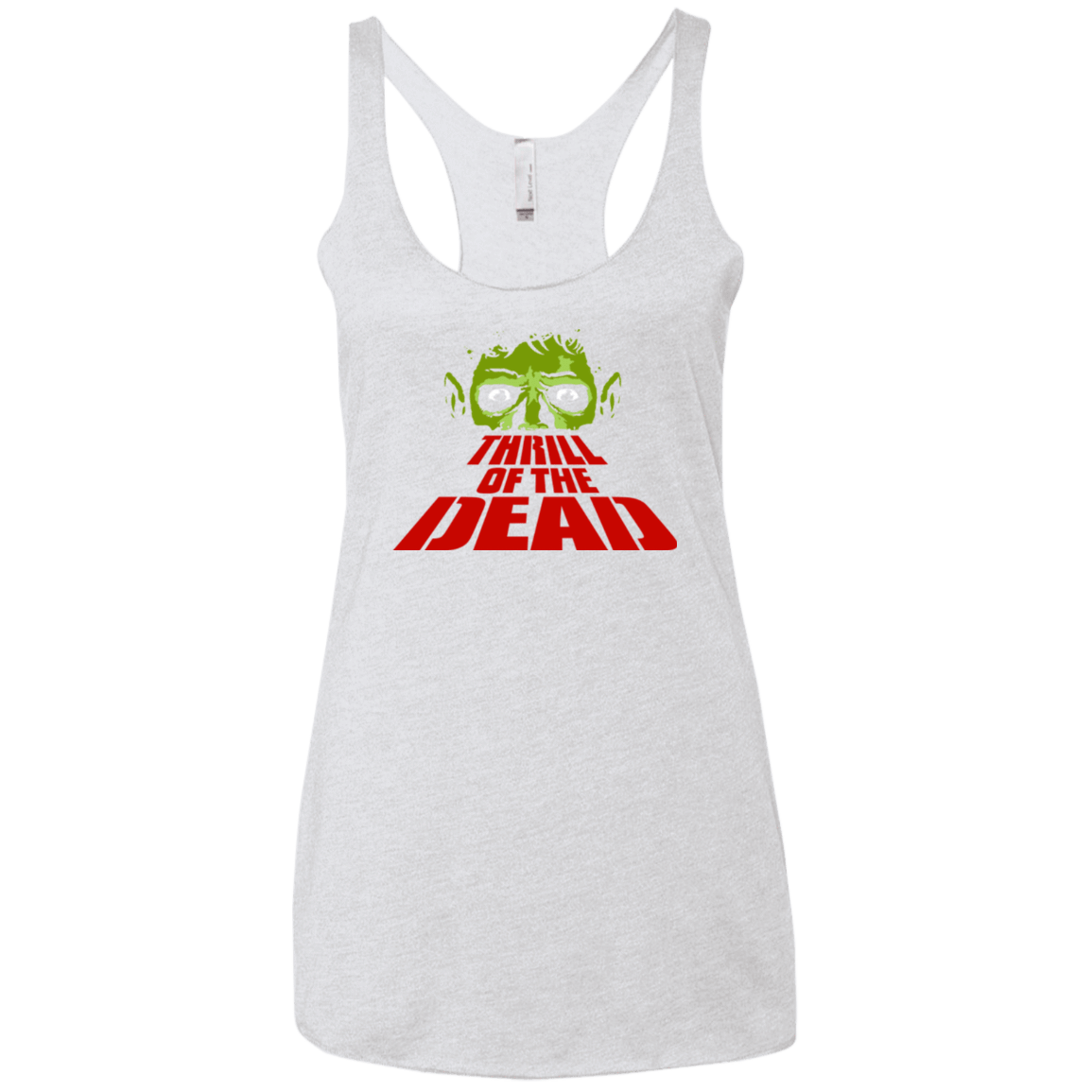 T-Shirts Heather White / X-Small Thrill of the Dead Women's Triblend Racerback Tank