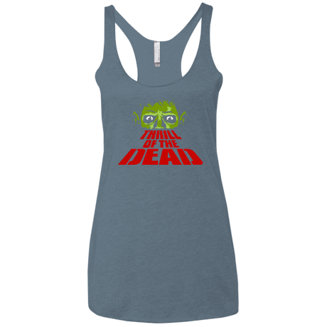 T-Shirts Indigo / X-Small Thrill of the Dead Women's Triblend Racerback Tank