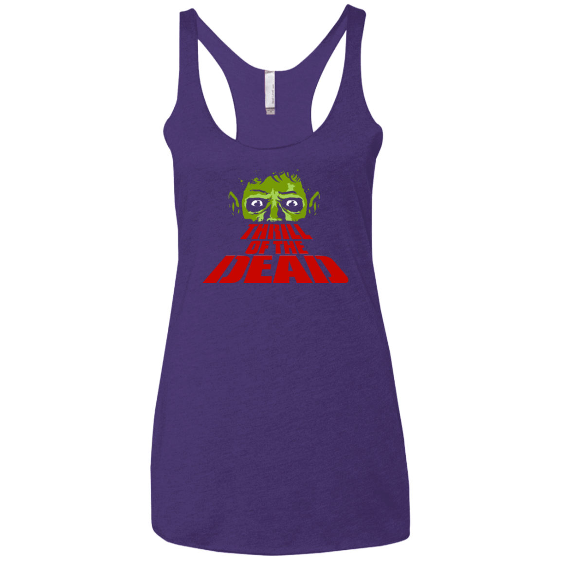 T-Shirts Purple / X-Small Thrill of the Dead Women's Triblend Racerback Tank