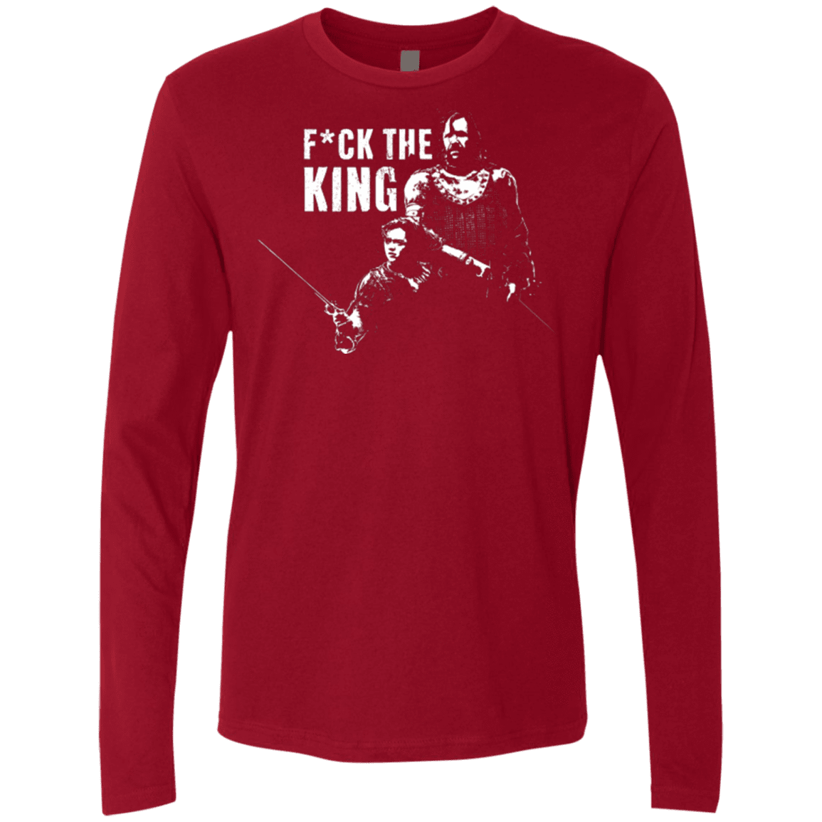 T-Shirts Cardinal / Small Throne Fiction Men's Premium Long Sleeve
