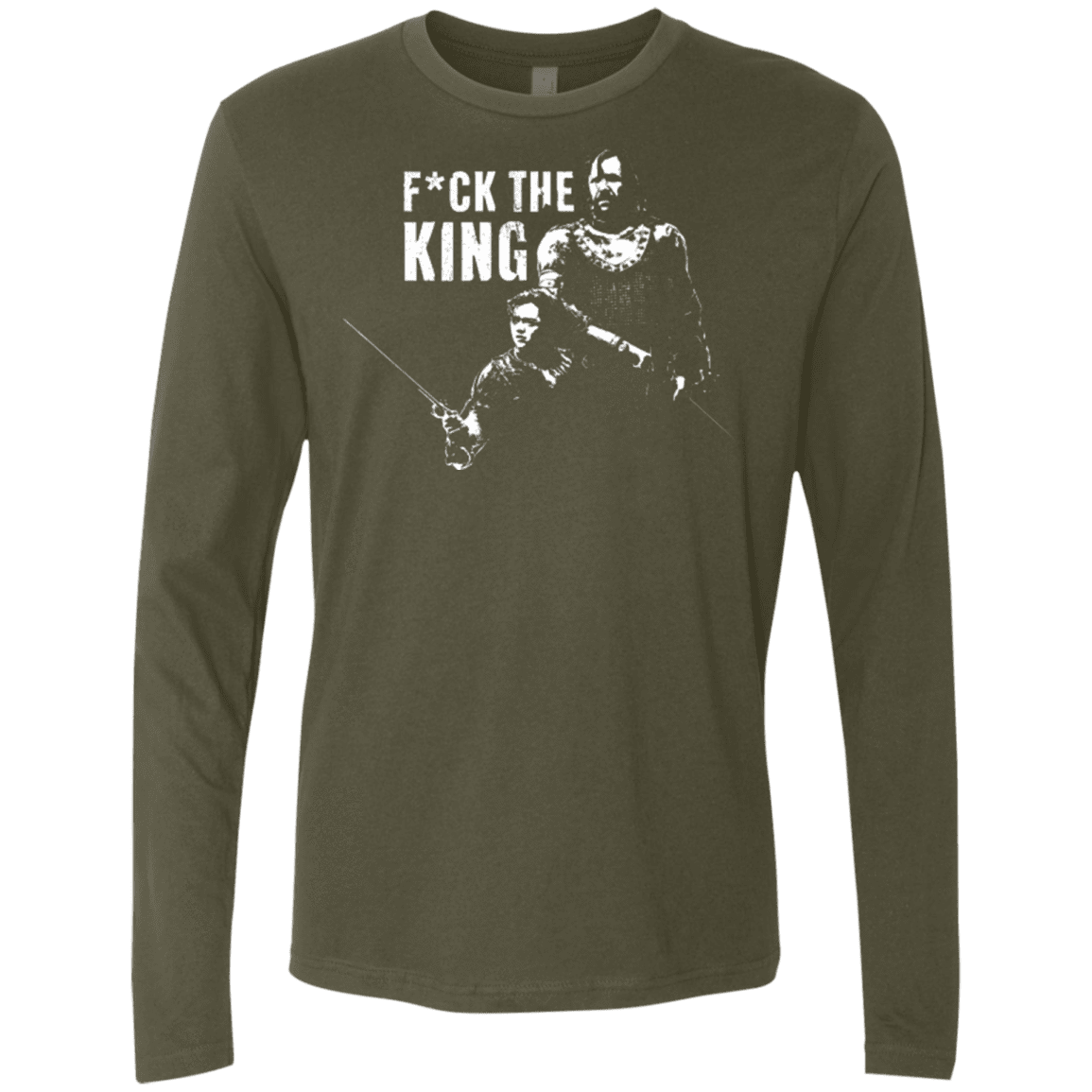 T-Shirts Military Green / Small Throne Fiction Men's Premium Long Sleeve
