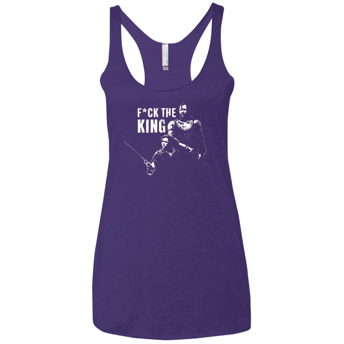 T-Shirts Purple / X-Small Throne Fiction Women's Triblend Racerback Tank