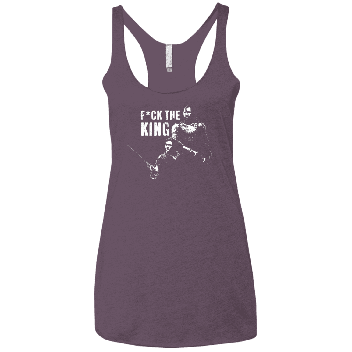 T-Shirts Vintage Purple / X-Small Throne Fiction Women's Triblend Racerback Tank