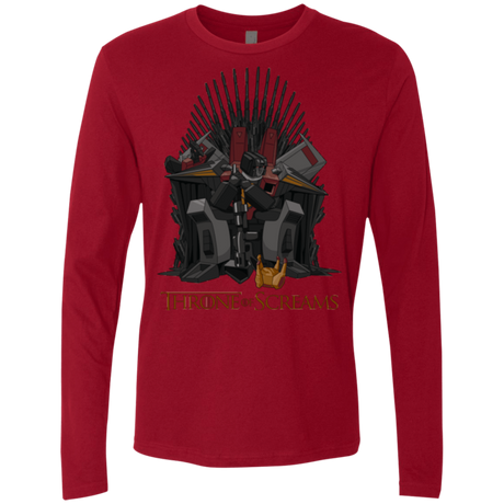 T-Shirts Cardinal / Small Throne Of Screams Men's Premium Long Sleeve