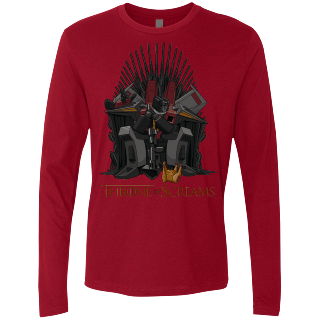 T-Shirts Cardinal / Small Throne Of Screams Men's Premium Long Sleeve