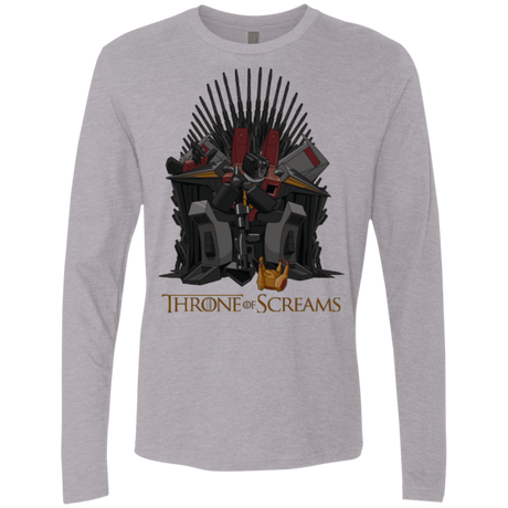 T-Shirts Heather Grey / Small Throne Of Screams Men's Premium Long Sleeve