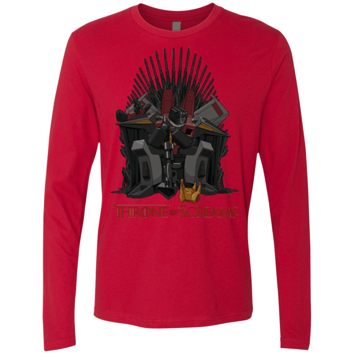 T-Shirts Red / Small Throne Of Screams Men's Premium Long Sleeve