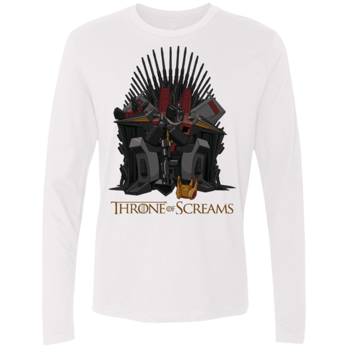 T-Shirts White / Small Throne Of Screams Men's Premium Long Sleeve