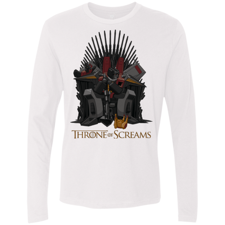 T-Shirts White / Small Throne Of Screams Men's Premium Long Sleeve