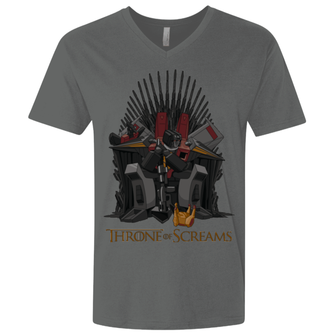 T-Shirts Heavy Metal / X-Small Throne Of Screams Men's Premium V-Neck