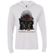 T-Shirts Heather White / X-Small Throne Of Screams Triblend Long Sleeve Hoodie Tee