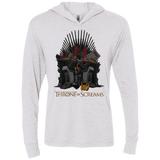 T-Shirts Heather White / X-Small Throne Of Screams Triblend Long Sleeve Hoodie Tee