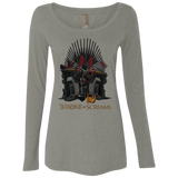 T-Shirts Venetian Grey / Small Throne Of Screams Women's Triblend Long Sleeve Shirt