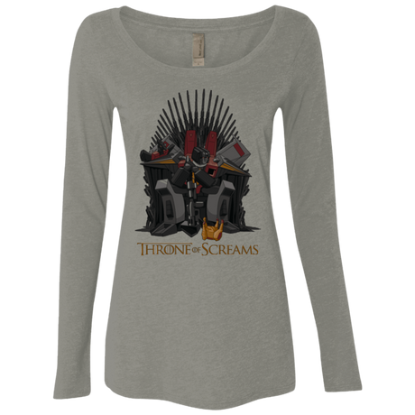 T-Shirts Venetian Grey / Small Throne Of Screams Women's Triblend Long Sleeve Shirt