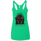 T-Shirts Envy / X-Small Throne Of Screams Women's Triblend Racerback Tank