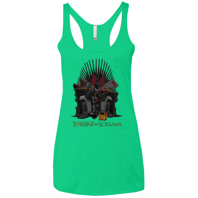 T-Shirts Envy / X-Small Throne Of Screams Women's Triblend Racerback Tank