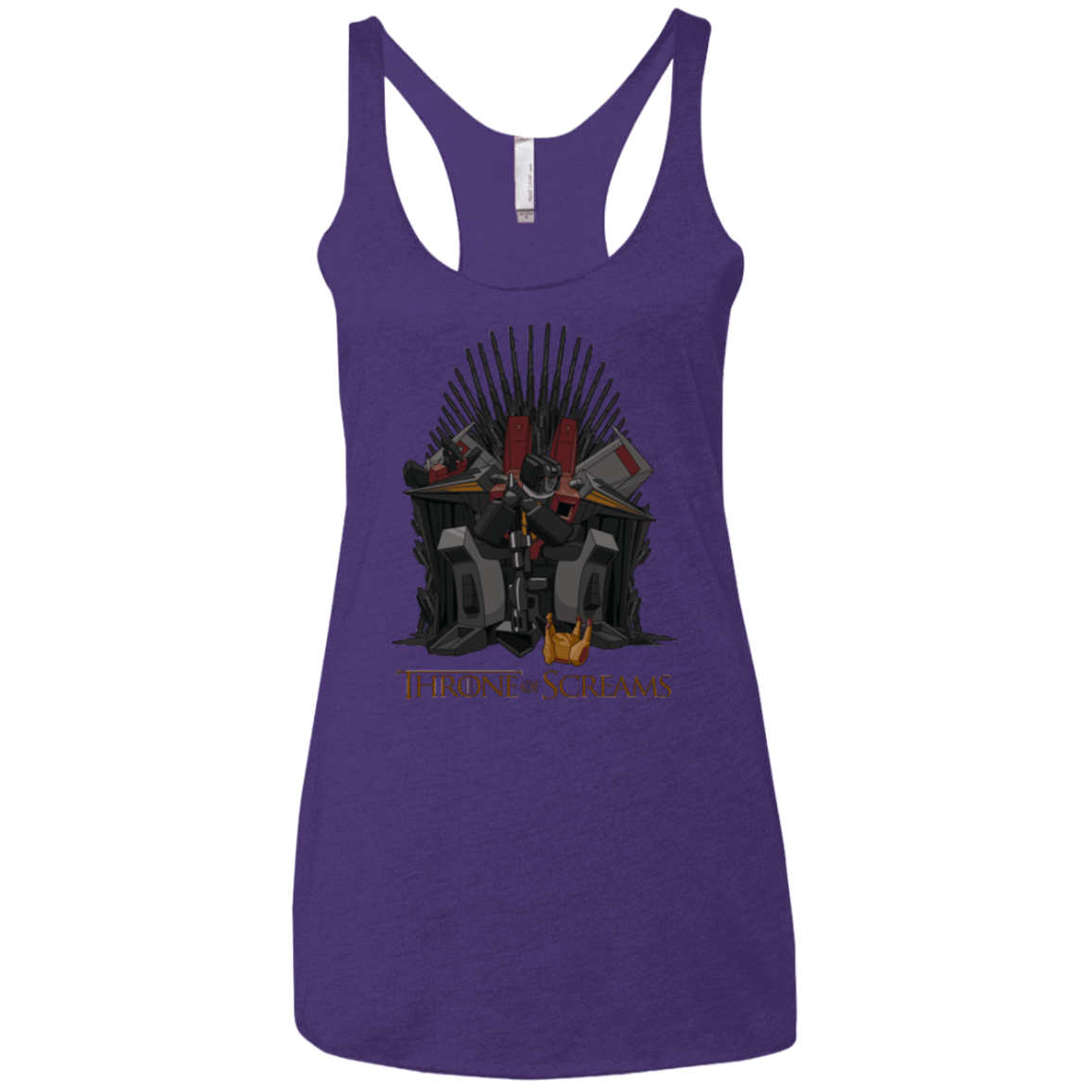 T-Shirts Purple / X-Small Throne Of Screams Women's Triblend Racerback Tank