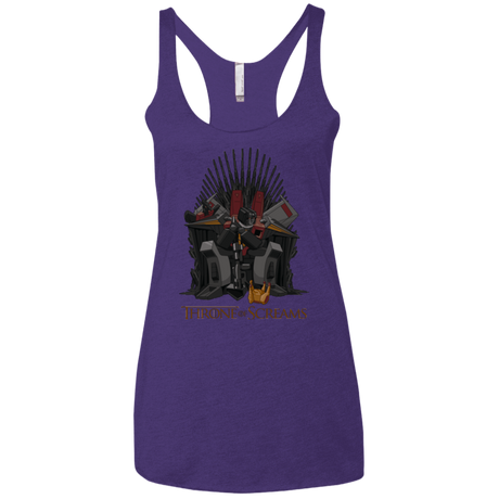 T-Shirts Purple / X-Small Throne Of Screams Women's Triblend Racerback Tank