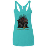 T-Shirts Tahiti Blue / X-Small Throne Of Screams Women's Triblend Racerback Tank