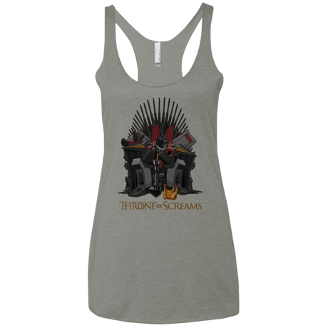 T-Shirts Venetian Grey / X-Small Throne Of Screams Women's Triblend Racerback Tank