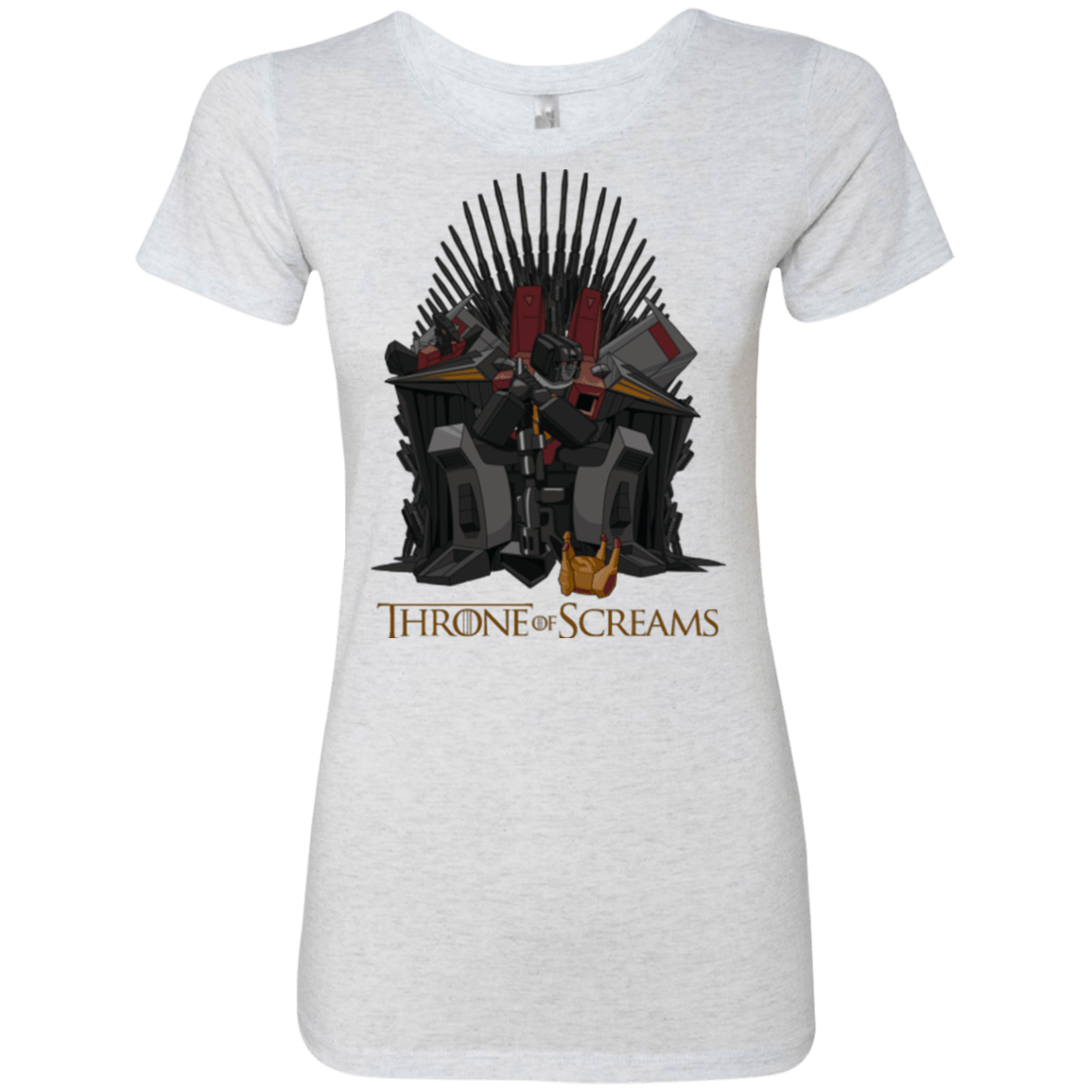 T-Shirts Heather White / Small Throne Of Screams Women's Triblend T-Shirt