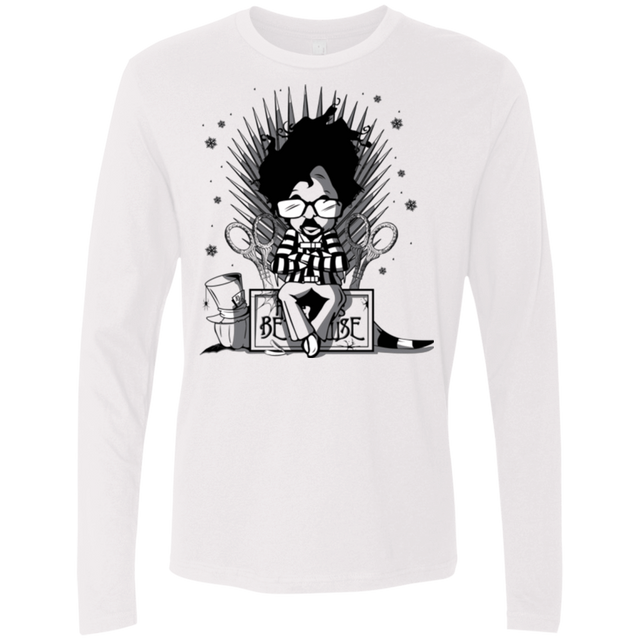 T-Shirts White / Small Throne Restless Imagination Men's Premium Long Sleeve