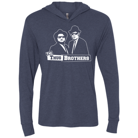 T-Shirts Vintage Navy / X-Small Thug Brothers Triblend Long Sleeve Hoodie Tee