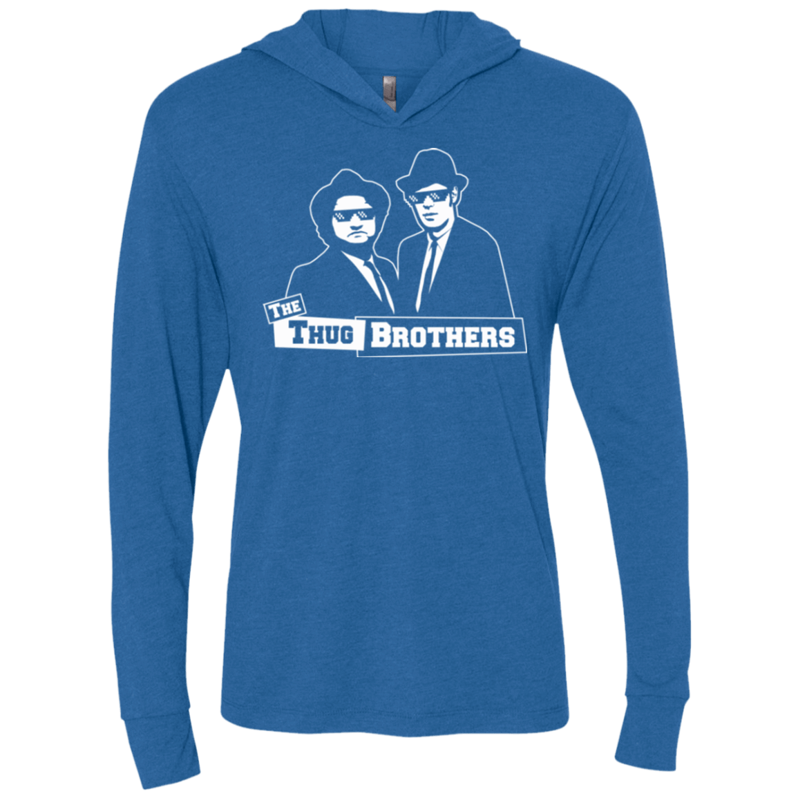 T-Shirts Vintage Royal / X-Small Thug Brothers Triblend Long Sleeve Hoodie Tee