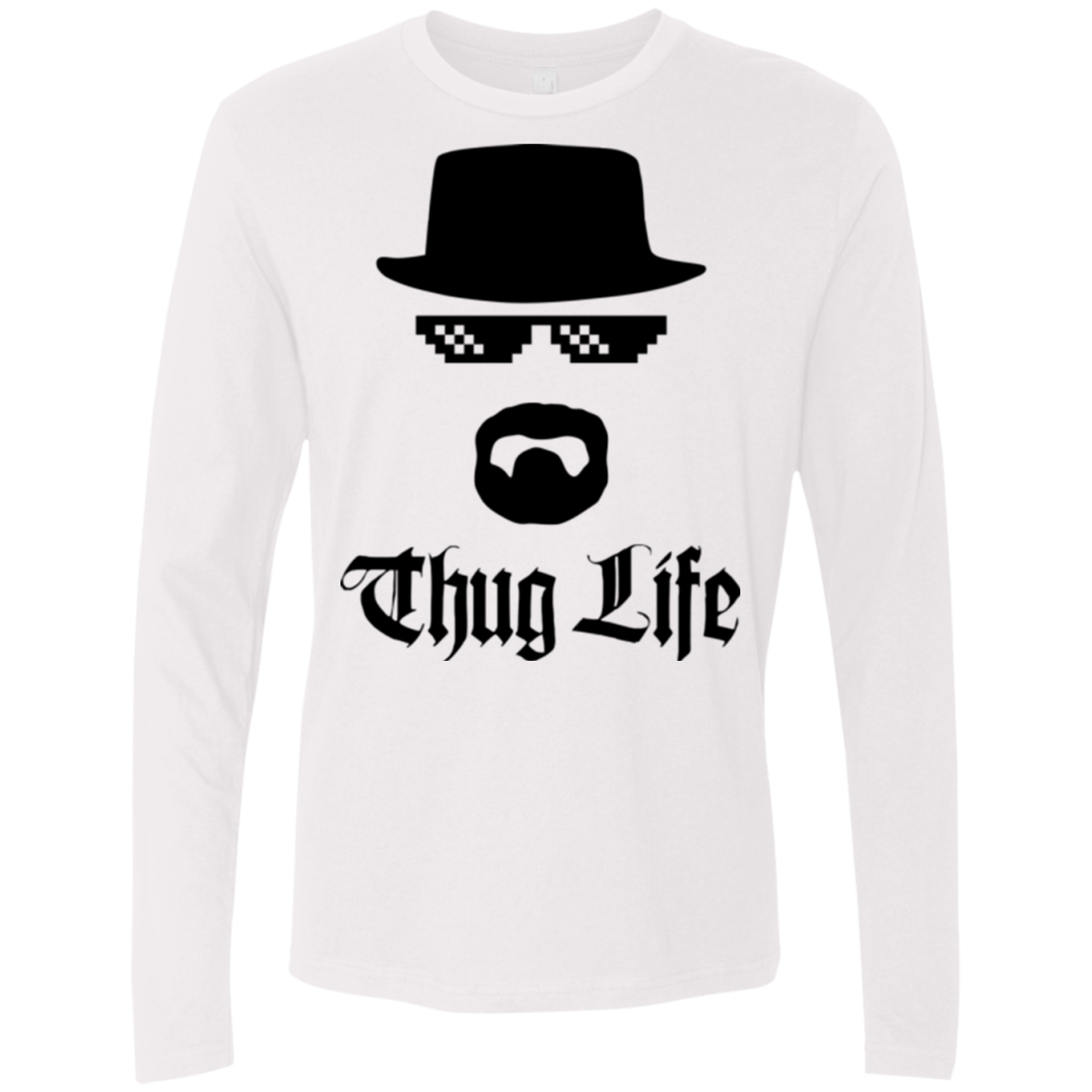 T-Shirts White / Small Thug Life Men's Premium Long Sleeve