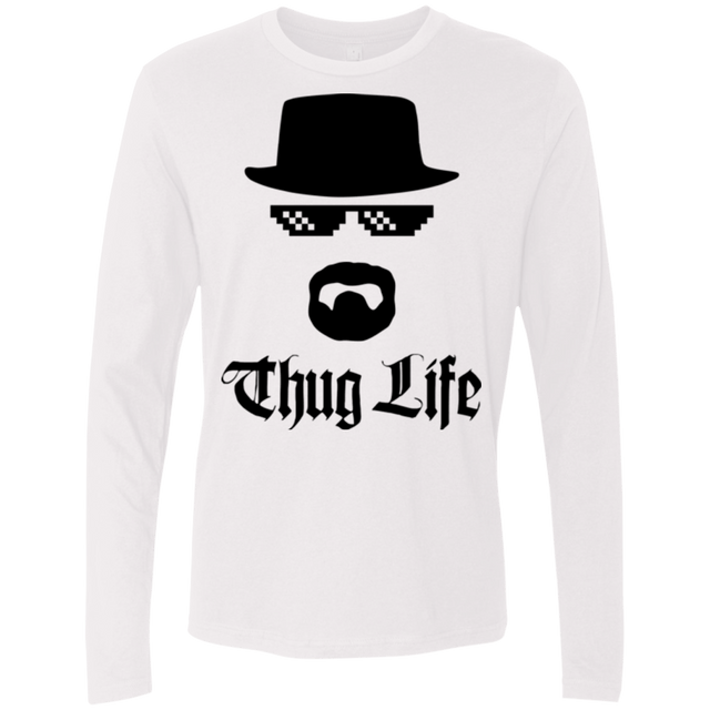 T-Shirts White / Small Thug Life Men's Premium Long Sleeve