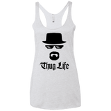 T-Shirts Heather White / X-Small Thug Life Women's Triblend Racerback Tank