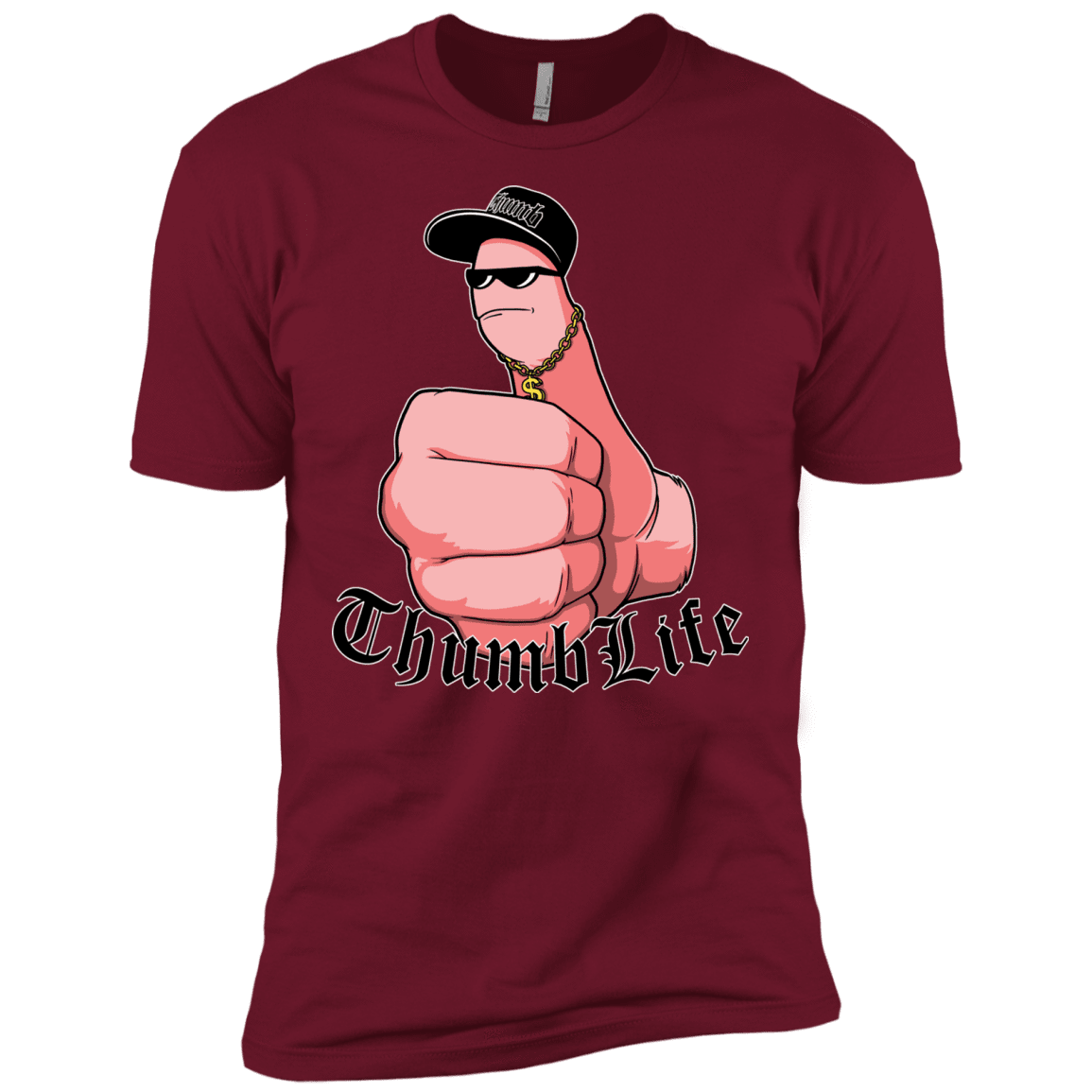 T-Shirts Cardinal / X-Small Thumb Life Men's Premium T-Shirt