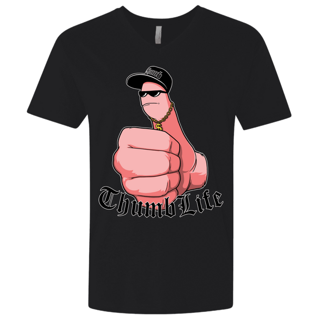 T-Shirts Black / X-Small Thumb Life Men's Premium V-Neck