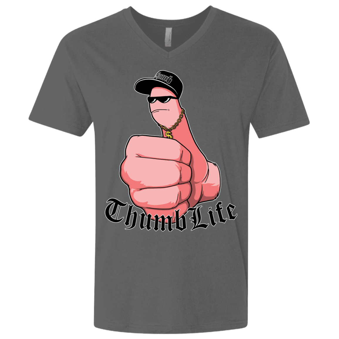 T-Shirts Heavy Metal / X-Small Thumb Life Men's Premium V-Neck