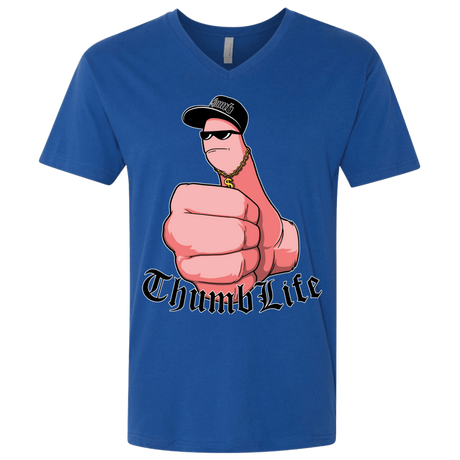 T-Shirts Royal / X-Small Thumb Life Men's Premium V-Neck