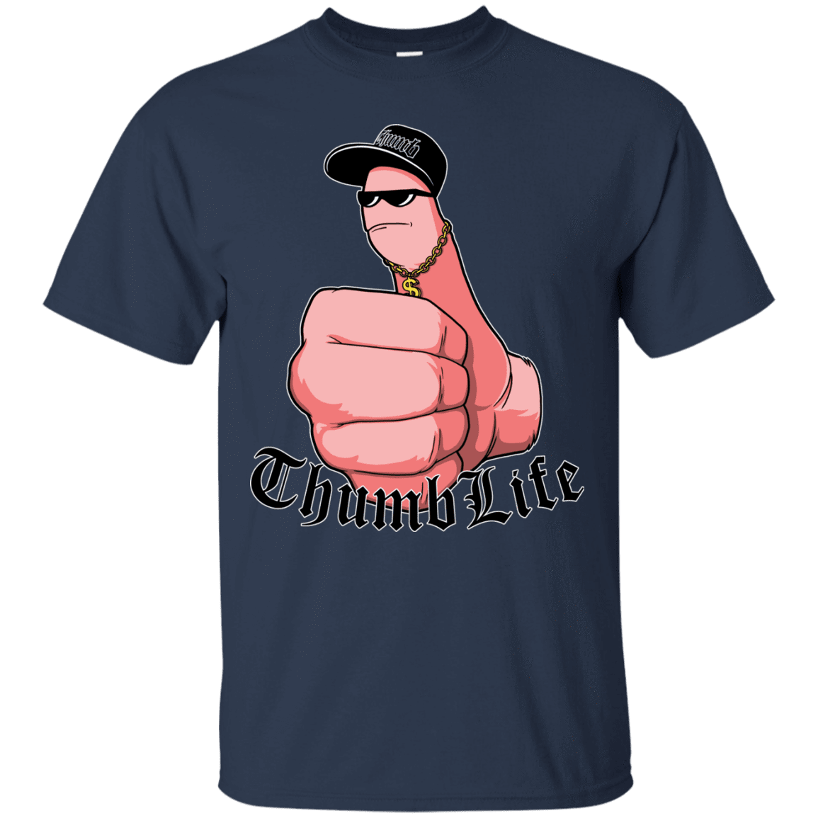 T-Shirts Navy / Small Thumb Life T-Shirt