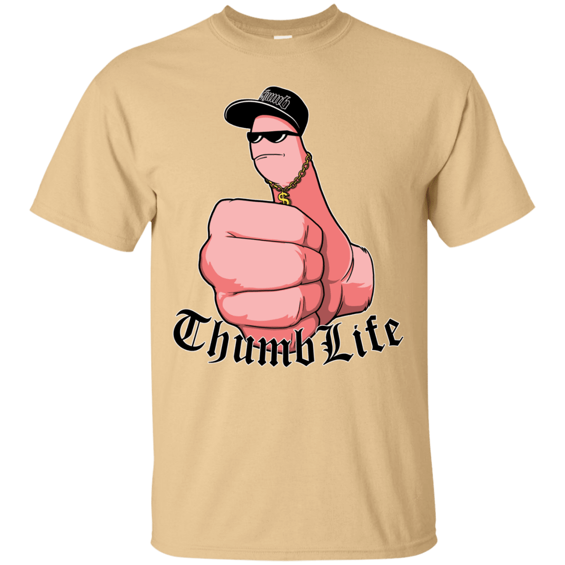 T-Shirts Vegas Gold / Small Thumb Life T-Shirt