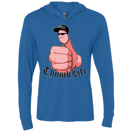 T-Shirts Vintage Royal / X-Small Thumb Life Triblend Long Sleeve Hoodie Tee