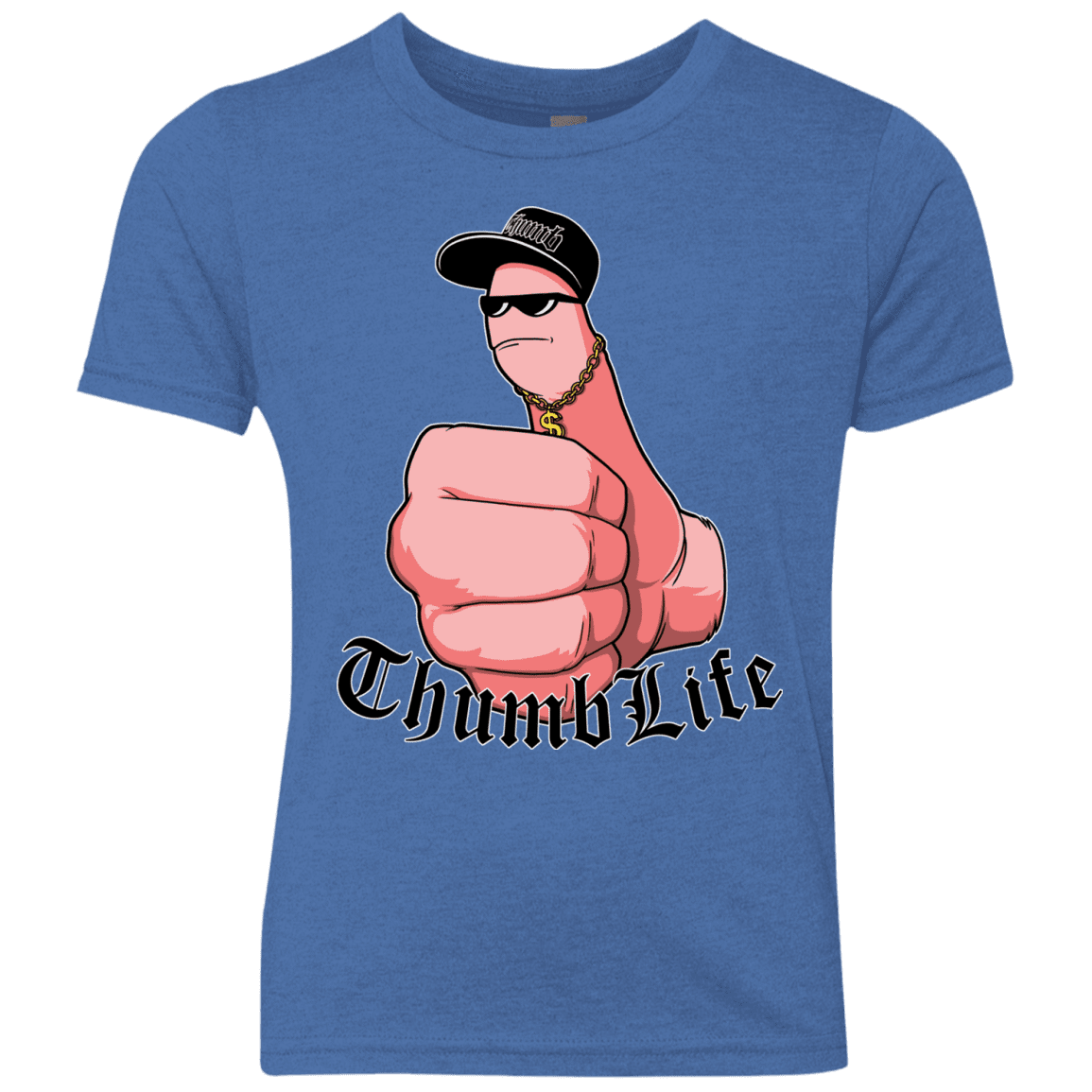 T-Shirts Vintage Royal / YXS Thumb Life Youth Triblend T-Shirt