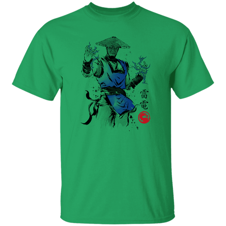 T-Shirts Irish Green / S Thunder God sumi-e T-Shirt