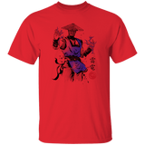T-Shirts Red / S Thunder God sumi-e T-Shirt