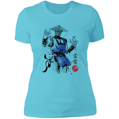 T-Shirts Cancun / S Thunder God sumi-e Women's Premium T-Shirt