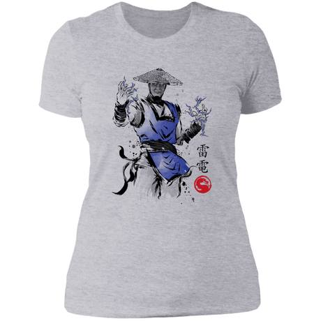 T-Shirts Heather Grey / S Thunder God sumi-e Women's Premium T-Shirt