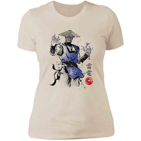 T-Shirts Ivory/ / S Thunder God sumi-e Women's Premium T-Shirt