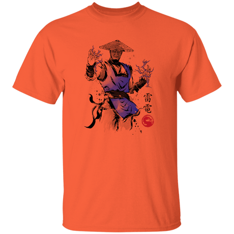 T-Shirts Orange / YXS Thunder God sumi-e Youth T-Shirt